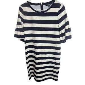 Lauren Ralph Lauren Dress Women S Navy Nautical Coastal Striped Travel Casual